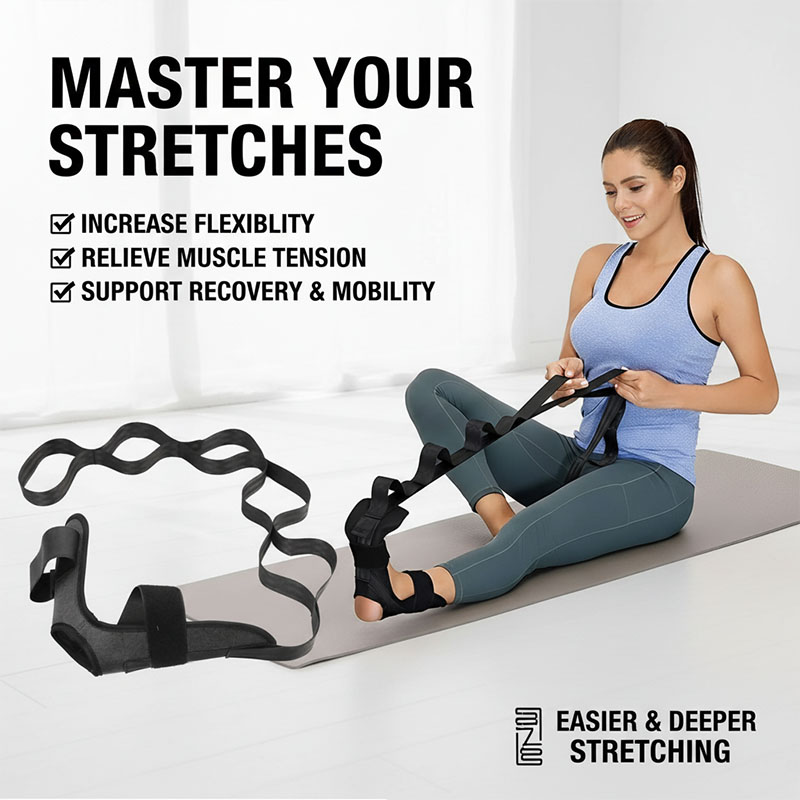 Pilates Yoga Joint - حزام تمديد الساق لليوجا، حزام تمديد