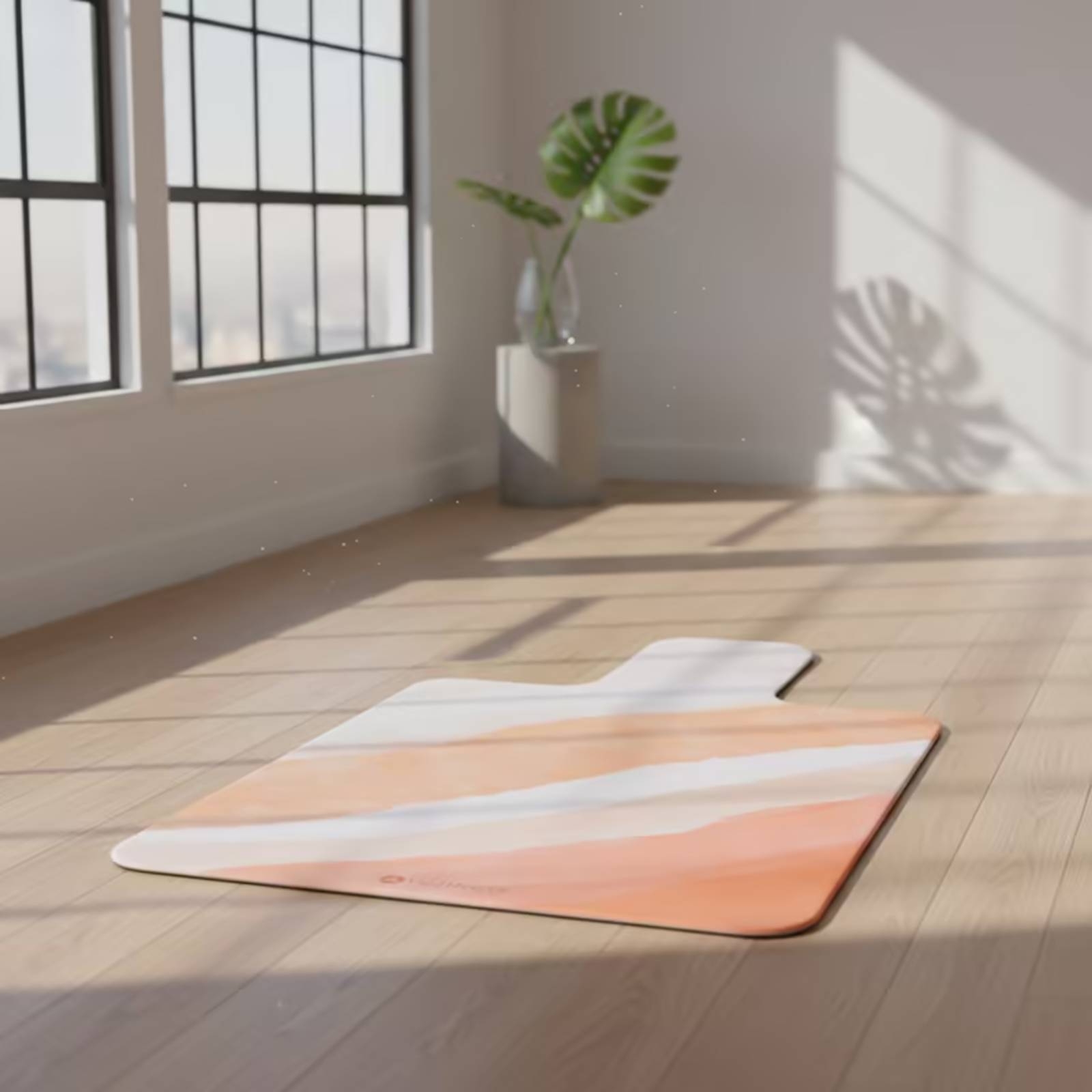 Pilates & Yoga Unleashed International Academy Yonkers - سجادة تمارين رياضية من الجلد المدبوغ،