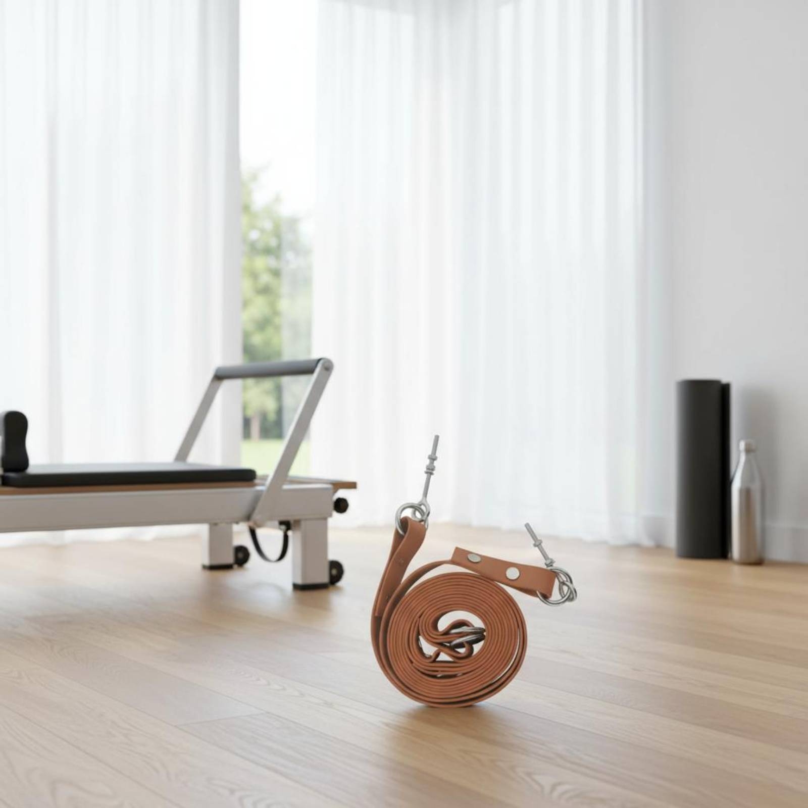 Pilates & Yoga Unleashed International Academy Yonkers - حزام مزدوج الحلقة للتمارين الرياضية، مريح