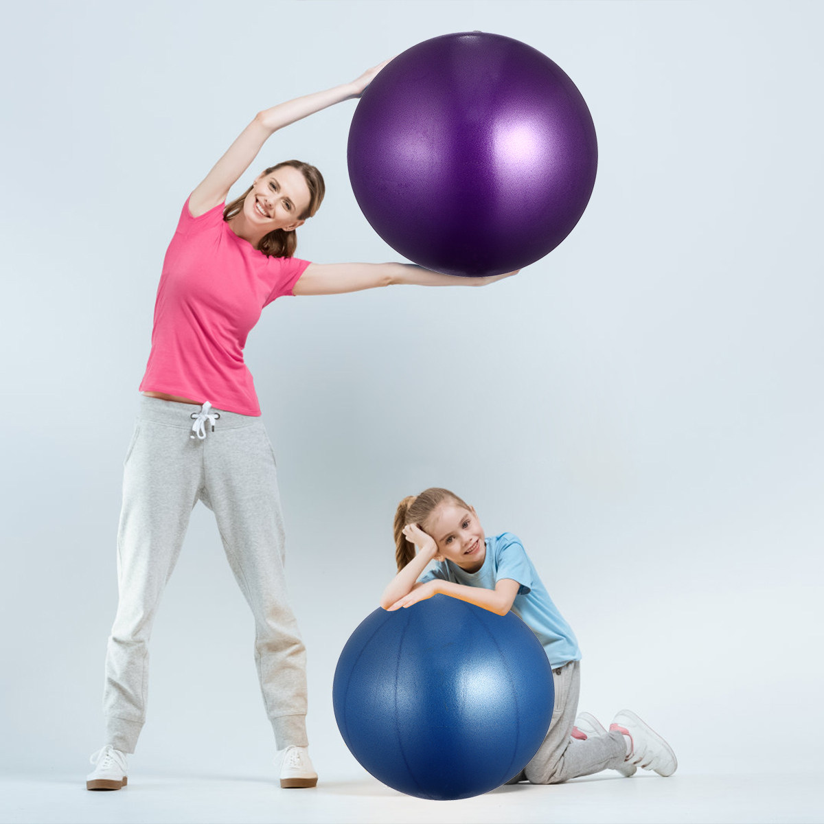 قطعتان من كرات اليوجا السميكة  - مراجعة Pilates Yoga Ball Exercises وسعره