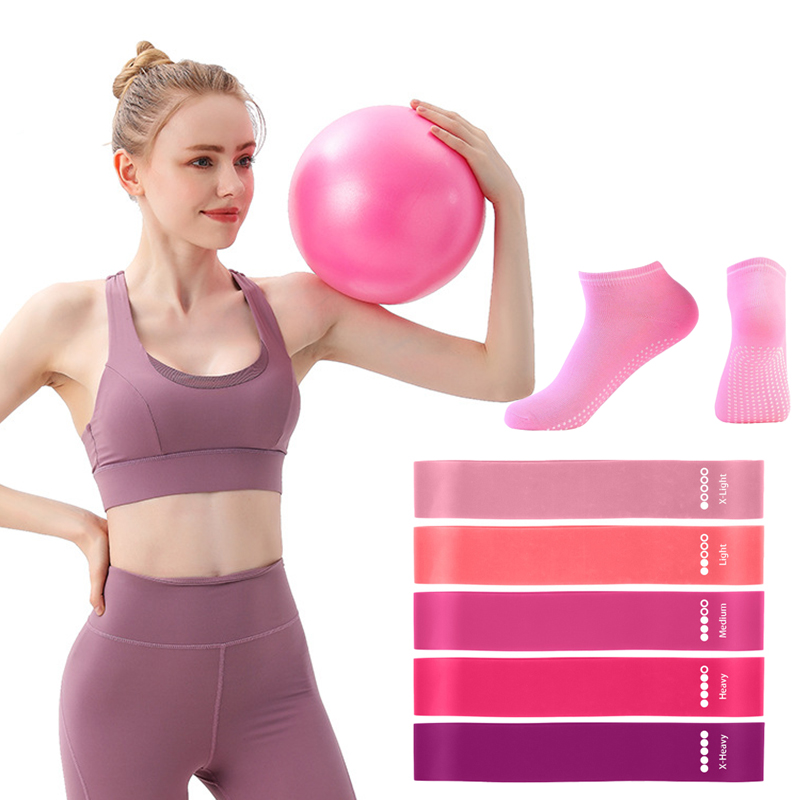 مجموعات جوارب بمقبض كرة البيلا - مراجعة Pilates Yoga Ball Exercises وسعره