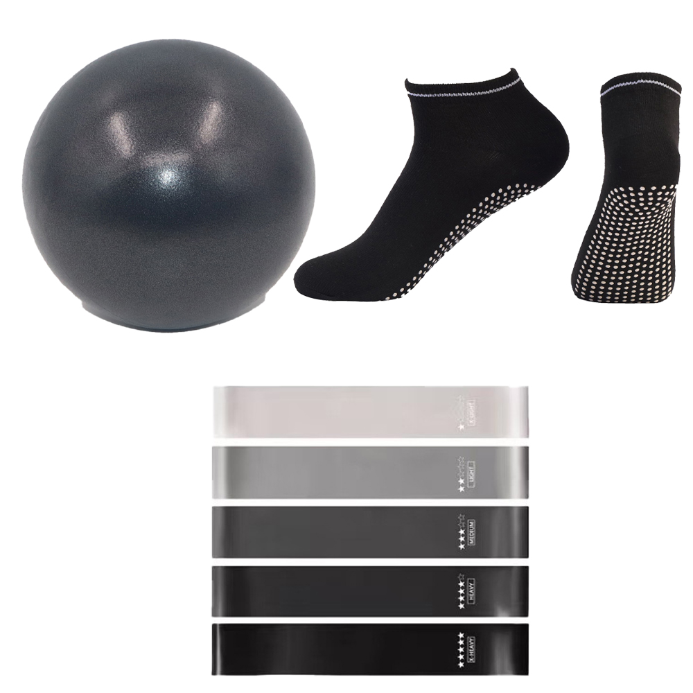 مجموعات جوارب بمقبض كرة البيلا - مراجعة Pilates Yoga Ball Exercises وسعره