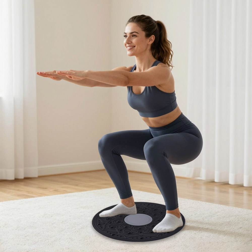 لوح توازن لليوجا وتدليك القدمي - مراجعة Balance Board Wobble وسعره