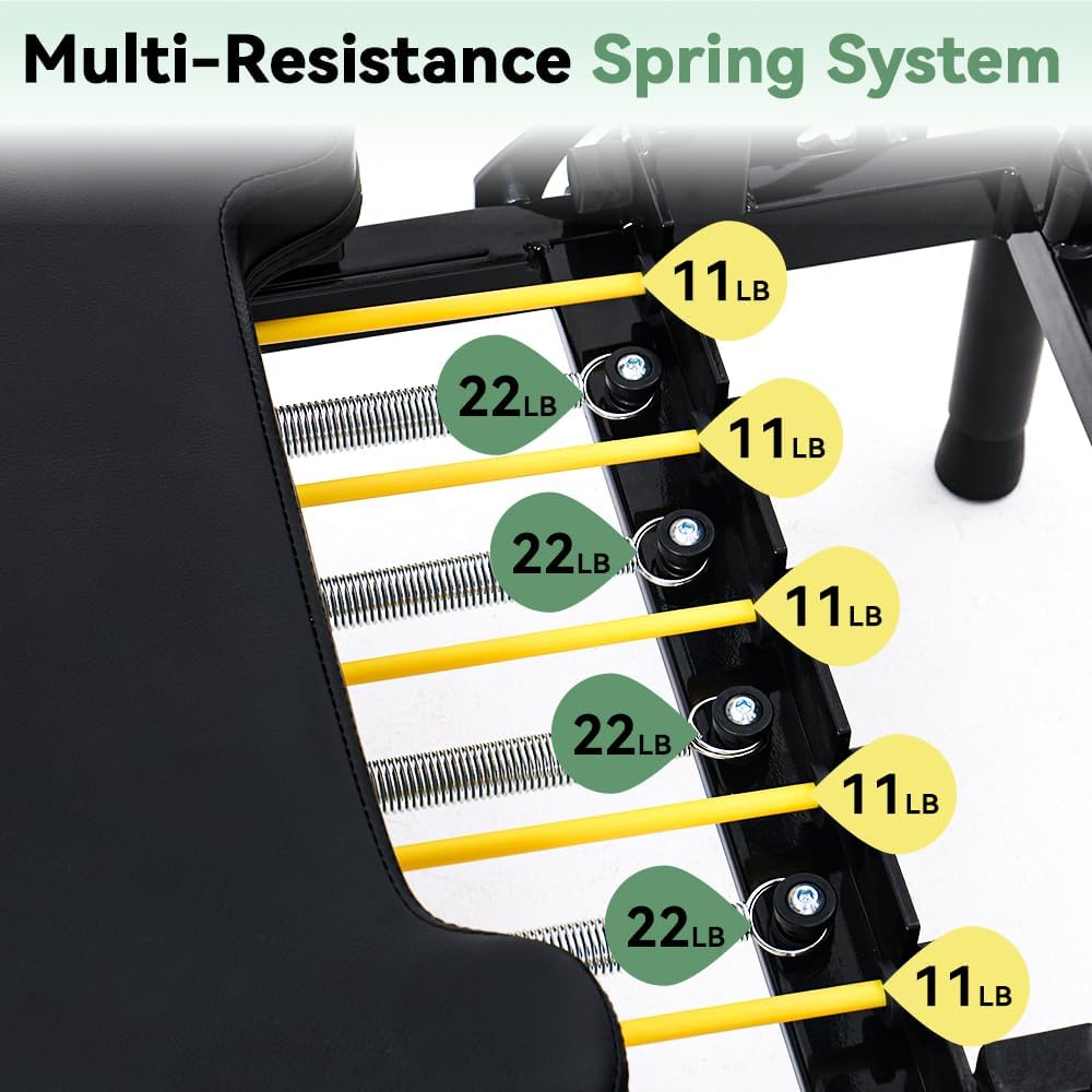 جهاز بيلاتس ريفورمر قابل للطي، - مراجعة Pilates Reformer Spring وسعره