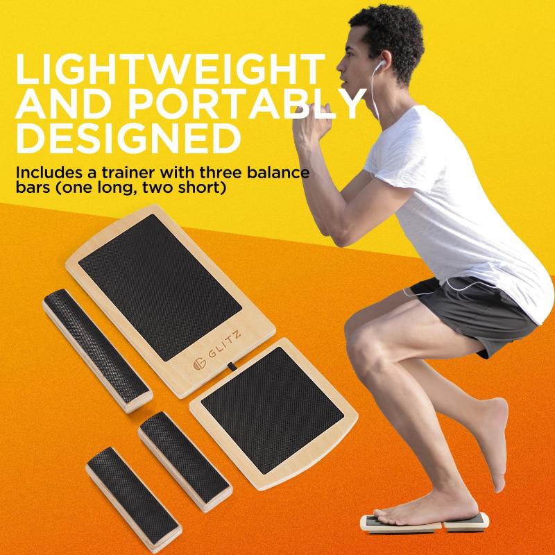 لوح توازن خشبي مانع للانزلاق ل - مراجعة Balance Board Wobble وسعره