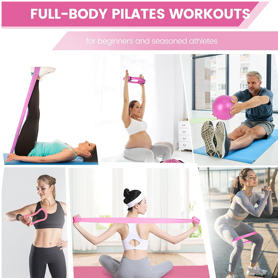 شعار مخصص 5-قطعة المنزل الصالة - مراجعة Pilates Yoga Ball Exercises وسعره