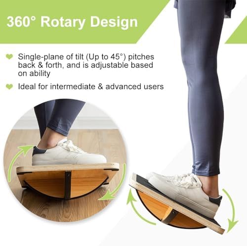 لوح توازن خشبي احترافي للمكتب، - مراجعة Balance Board Wobble وسعره
