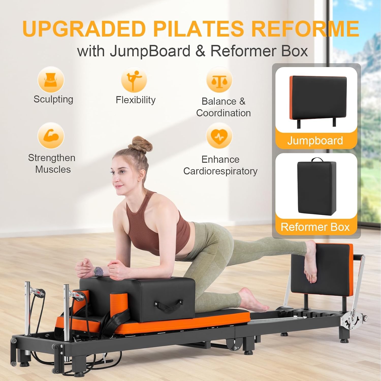 جهاز بيلاتس ريفورمر قابل للطي  - مراجعة Pilates Reformer Spring وسعره