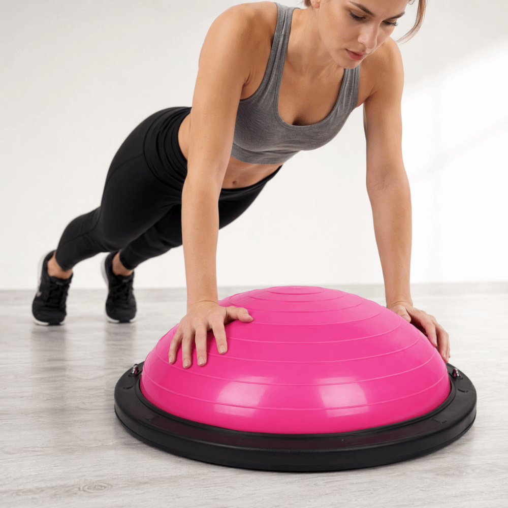 كرة بوسو نصف كروية 46 سم مضادة - مراجعة Pilates Toning Ball وسعره