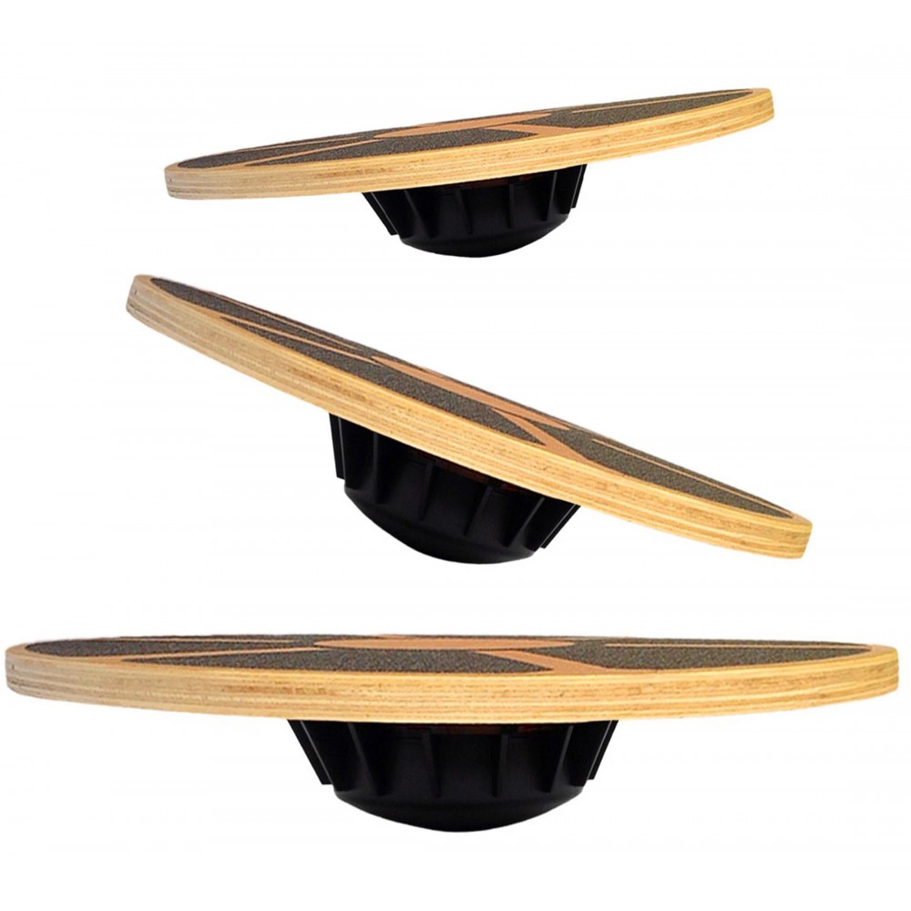 لوح توازن خشبي مانع للانزلاق 4 - مراجعة Balance Board Wobble وسعره